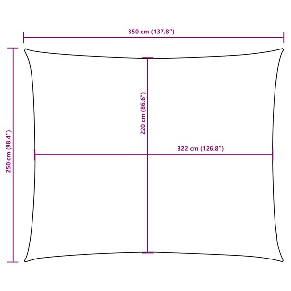 vidaXL Πανί Σκίασης Ορθογώνιο Μπεζ 2,5 x 3,5 μ. από Ύφασμα Oxford