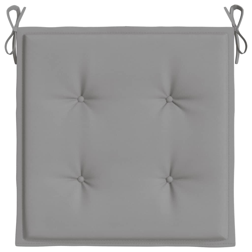vidaXL Μαξιλάρια Καρέκλας Κήπου 6 τεμ. Γκρι 50x50x3 εκ. Ύφασμα Oxford