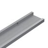 vidaXL Ράφια για Κορνίζες 2 τεμ. Γκρι 80 x 9 x 3 εκ. από MDF