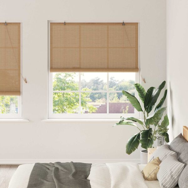 vidaXL Ρολά και Σκίες Παραθύρων Ανοιχτό καφέ 150 x 220 cm Μπαμπού