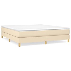 vidaXL &Kappa;&rho;&epsilon;&beta;ά&tau;&iota; Boxspring &mu;&epsilon; &Sigma;&tau;&rho;ώ&mu;&alpha; &Kappa;&rho;&epsilon;&mu; 180x200 &epsilon;&kappa;. &Upsilon;&phi;&alpha;&sigma;&mu;ά&tau;&iota;&nu;&omicron;