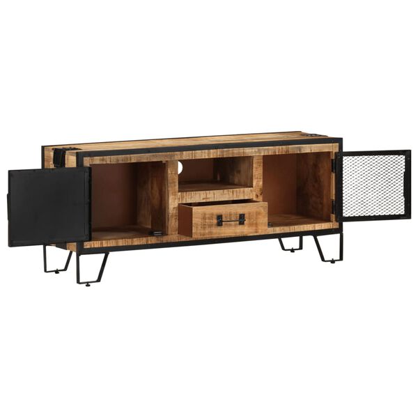 vidaXL Έπιπλο Τηλεόρασης 110 x 31 x 46 εκ. από Ακατέργαστο Ξύλο Μάνγκο