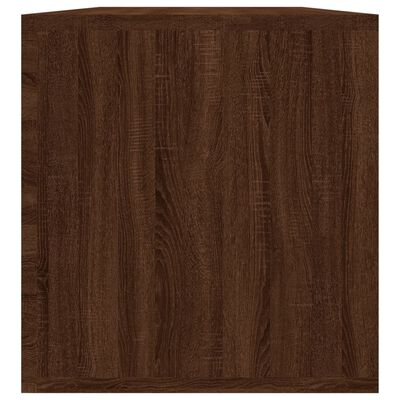 vidaXL Έπιπλο Δίσκων Βινυλίου Καφέ Δρυς 71 x 34 x 36 εκ. Επεξεργ. Ξύλο