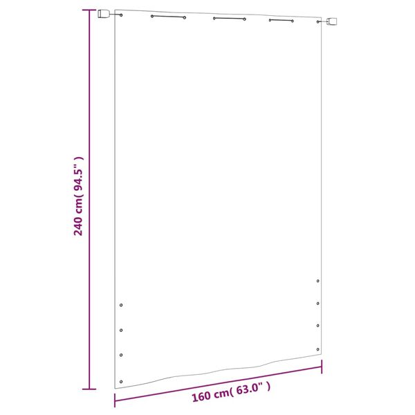 vidaXL Διαχωριστικό Βεράντας Ανοιχτό Πράσινο 160x240 εκ. Ύφασμα Oxford