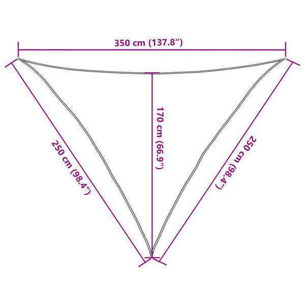 vidaXL Πανί Σκίασης Taupe 2,5 x 2,5 x 3,5 μ. από HDPE 160 γρ/μ²