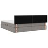 vidaXL Κρεβάτι με αποθηκευτικό χώρο και στρώμα Taupe 200 x 200 cm