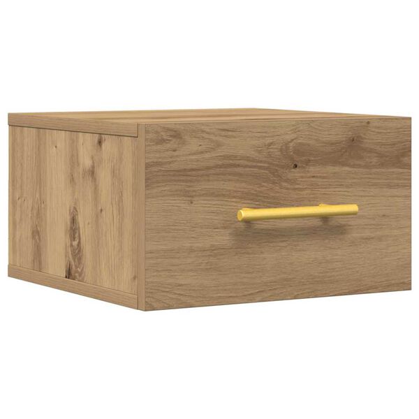 vidaXL Κομοδίνο artisan δρυς 35 x 35 x 20 εκ Επεξεργασμένο ξύλο