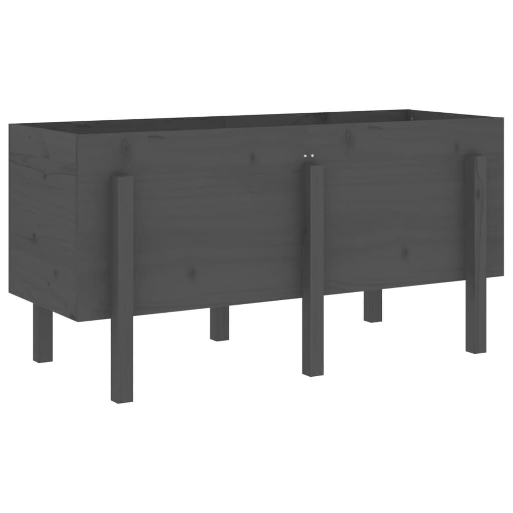 vidaXL Ζαρντινιέρα Υπερυψωμένη 121 x 50 x 57 εκ. από Μασίφ Ξύλο Πεύκου