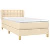 vidaXL &Kappa;&rho;&epsilon;&beta;ά&tau;&iota; Boxspring &mu;&epsilon; &Sigma;&tau;&rho;ώ&mu;&alpha; &Kappa;&rho;&epsilon;&mu; 90x200 &epsilon;&kappa;.&Upsilon;&phi;&alpha;&sigma;&mu;ά&tau;&iota;&nu;&omicron;