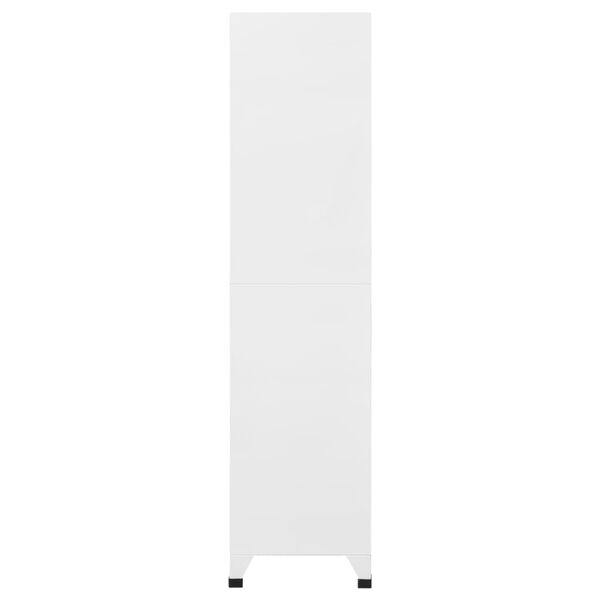 vidaXL Φοριαμός Ανοιχτό Γκρι & Σκούρο Γκρι 90 x 40 x 180 εκ. Ατσάλινος