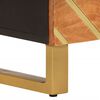 vidaXL Έπιπλο Τηλεόρασης Καφέ/Μαύρο 100x33,5x46 εκ. Μασίφ Ξύλο Μάνγκο