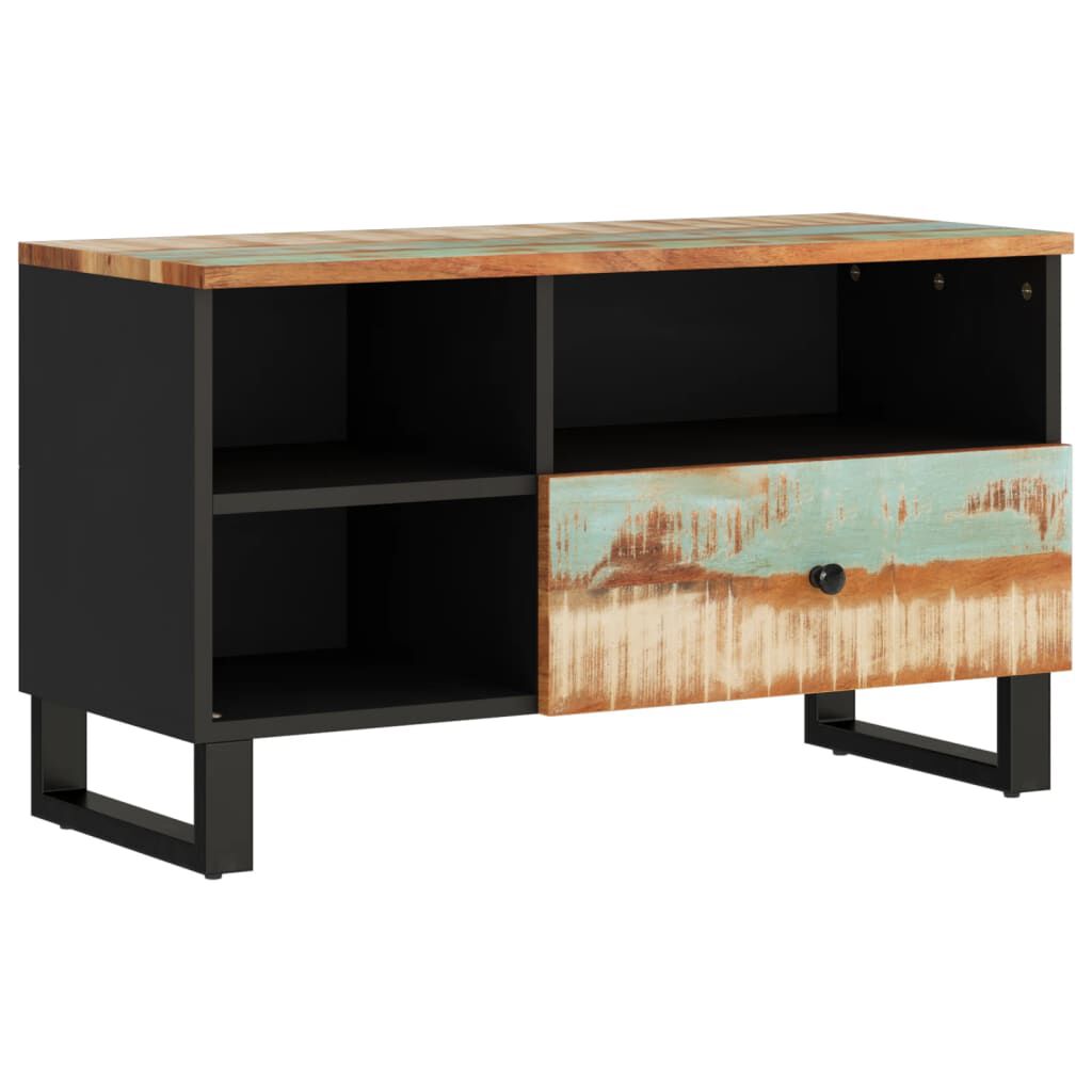 vidaXL Έπιπλο Τηλεόρασης 80x33x46 εκ. Μασίφ Ανακυκλ. Ξύλο & Επεξ. Ξύλο