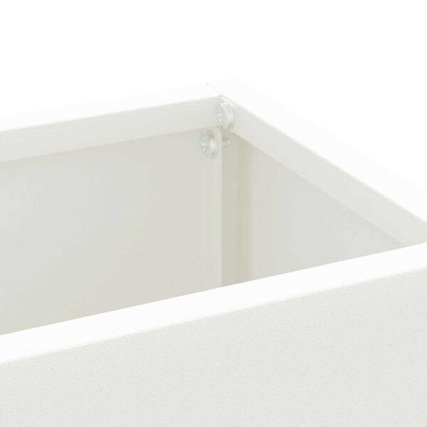 vidaXL Σχέδιο & βάση αποθήκευσης Λευκό 28 x 12 x 41 εκ Μέταλλο