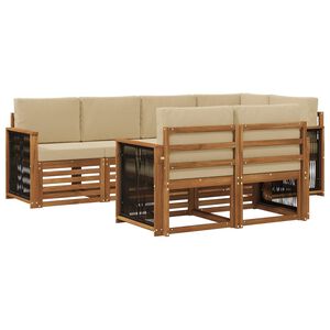 vidaXL &Sigma;&alpha;&lambda;&omicron;&nu;ά&kappa;&iota; &Gamma;&omega;&nu;&iota;&alpha;&kappa;&omicron;ύ &Kappa;&alpha;&nu;&alpha;&pi;έ &mu;&epsilon; &mu;&alpha;&xi;&iota;&lambda;ά&rho;&iota; 6 pcs &Phi;&upsilon;&sigma;&iota;&kappa;ό