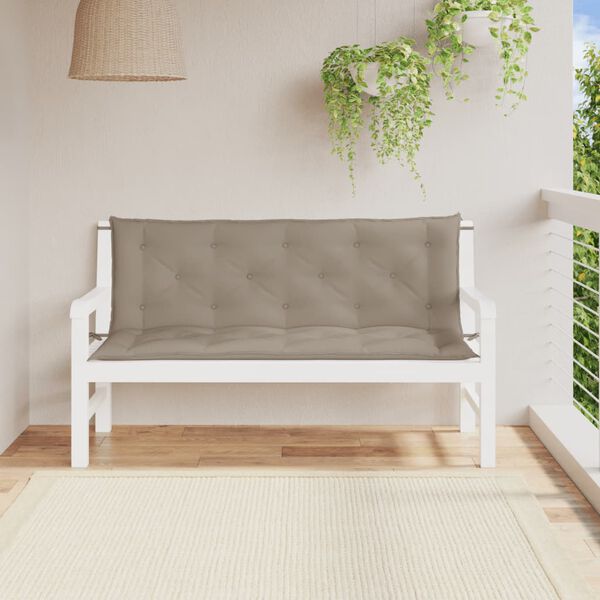 vidaXL &Mu;&alpha;&xi;&iota;&lambda;ά&rho;&iota;&alpha; &Pi;ά&gamma;&kappa;&omicron;&upsilon; &Kappa;ή&pi;&omicron;&upsilon; 2 &tau;&epsilon;&mu;. Taupe 150x50x7cm Ύ&phi;&alpha;&sigma;&mu;&alpha; Oxford