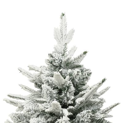 vidaXL Χριστουγεννιάτικο Δέντρο Τεχνητό Χιονι Πράσινο 210 εκ. PVC & PE