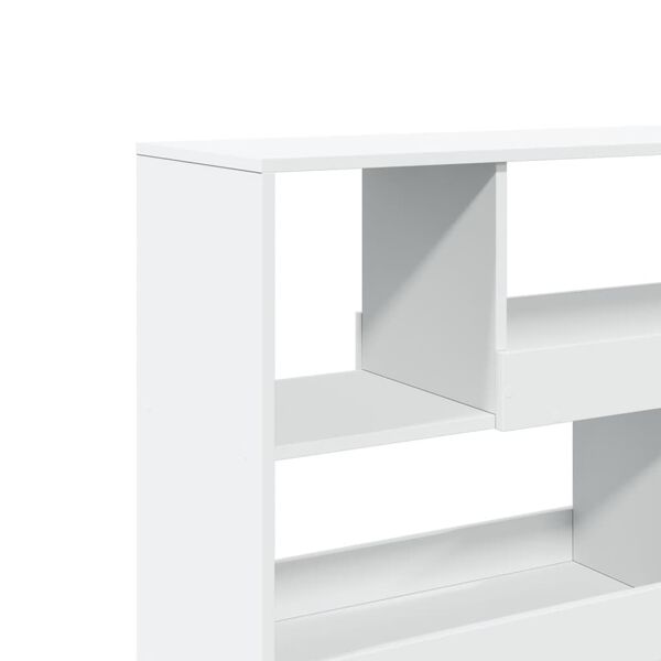 vidaXL Διαχωριστικό Χώρου-Βιβλιοθήκη Λευκό 100x33x94,5 εκ. Επεξ. Ξύλο