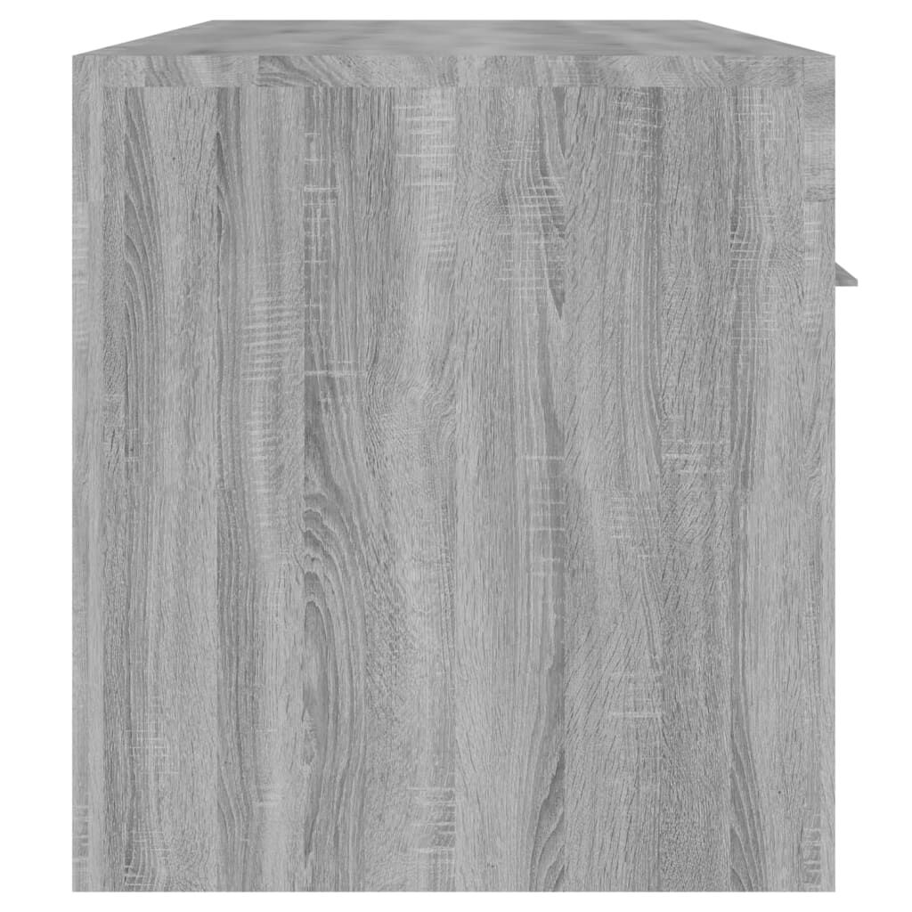 vidaXL Έπιπλο Τηλεόρασης με LED Γκρι Sonoma 140 x 36,5 x 40 εκ.