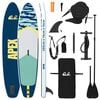 vidaXL SUP Board &mu;&epsilon; &kappa;ά&theta;&iota;&sigma;&mu;&alpha; 2 &sigma;&epsilon; 1 APEX 305 x 76 x 15 cm &Mu;&pi;&lambda;&epsilon; &gamma;&iota;&alpha;