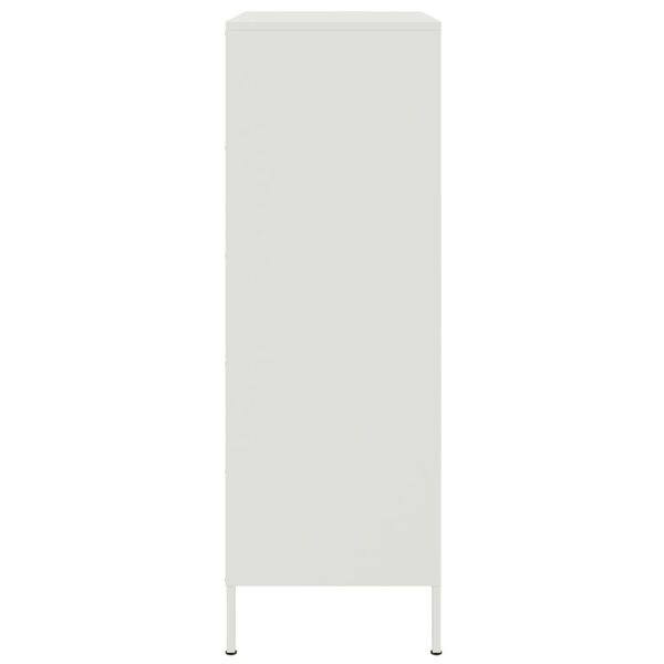 vidaXL Ντουλάπι Λευκό 68x39x113 εκ. από Ατσάλι
