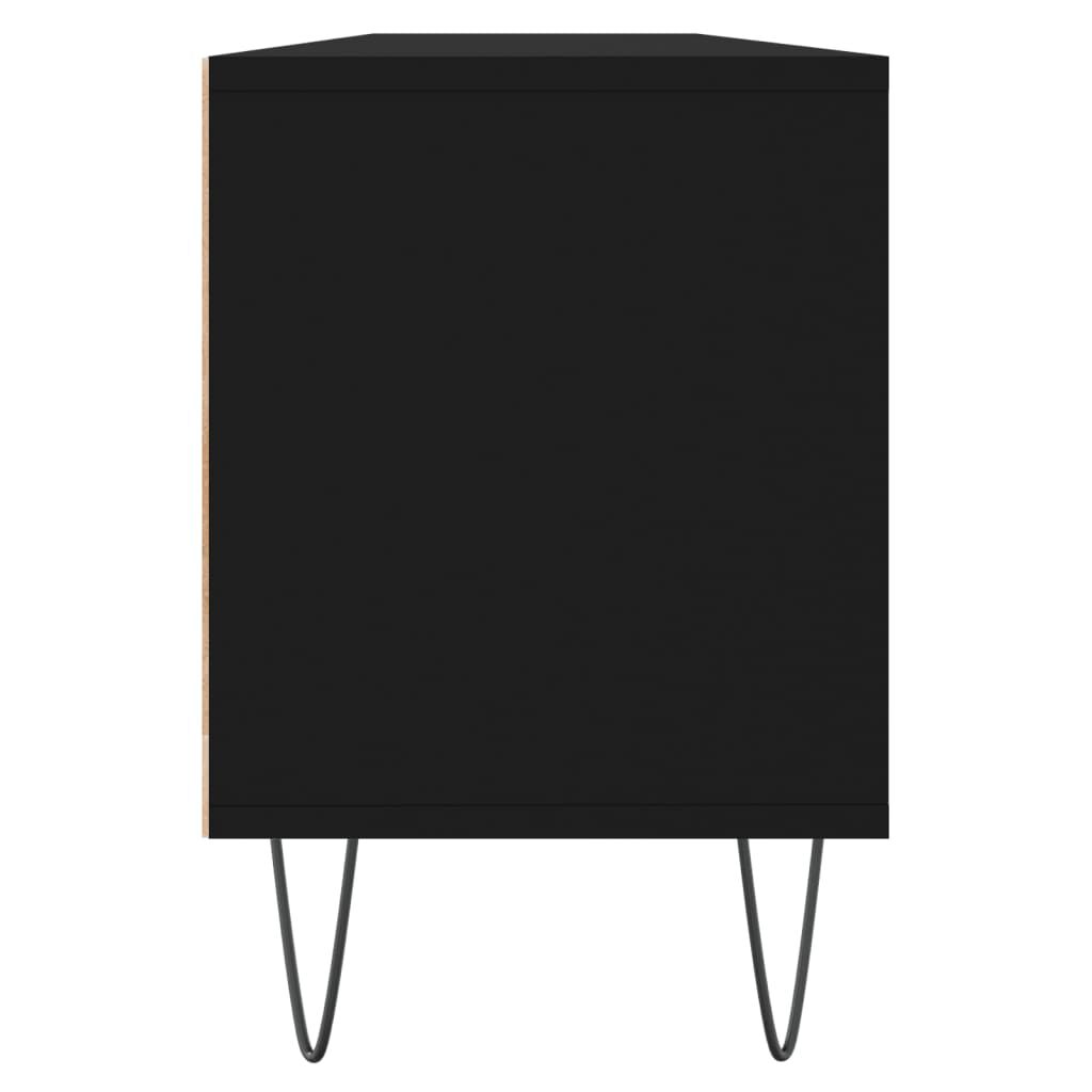 vidaXL Έπιπλο Τηλεόρασης Μαύρο 150x30x44,5 εκ. Επεξεργασμένο Ξύλο