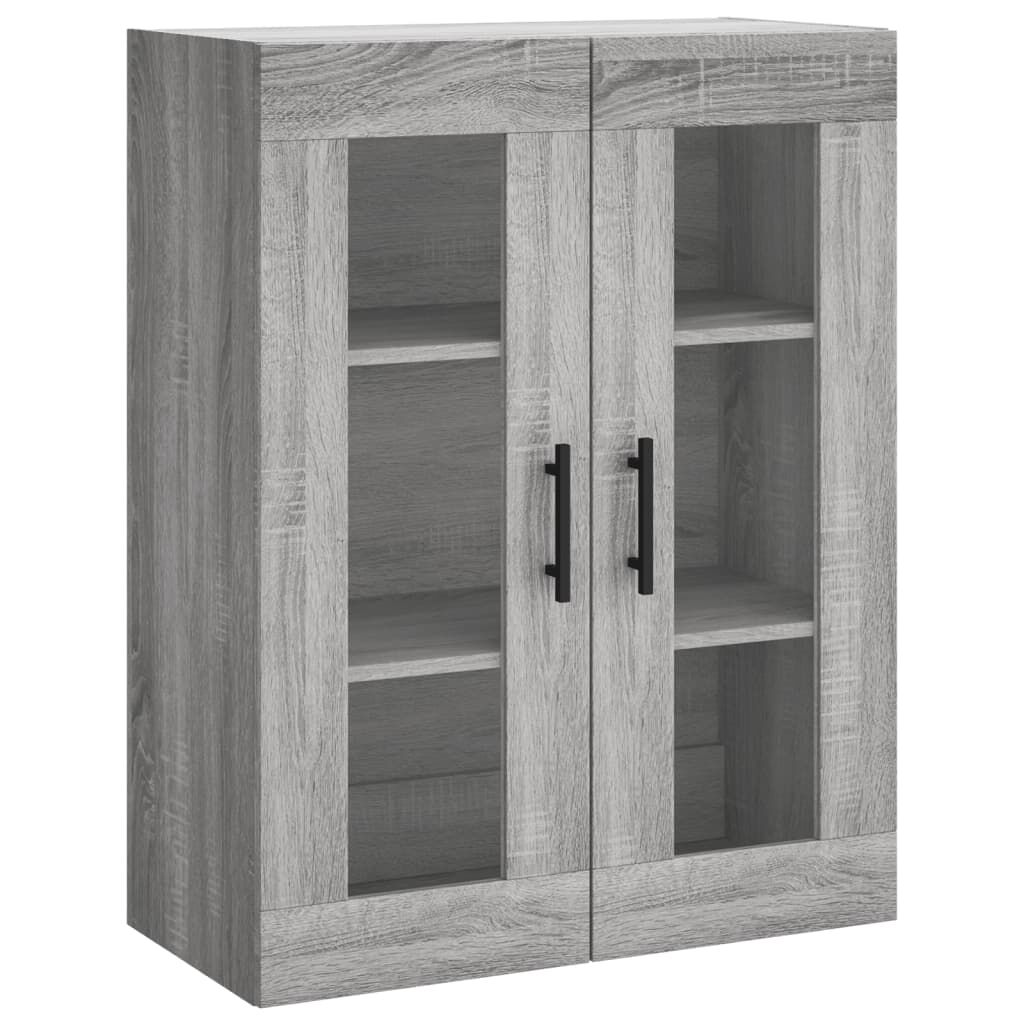 vidaXL Ντουλάπι Γκρι Sonoma 69,5 x 34 x 180 εκ. Επεξεργασμένο Ξύλο
