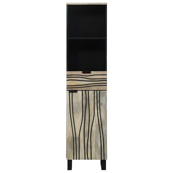 vidaXL Ντουλάπα Νιπτήρα Mπάνιου με ράφι Λευκό 38 x 33 x 160 εκ.