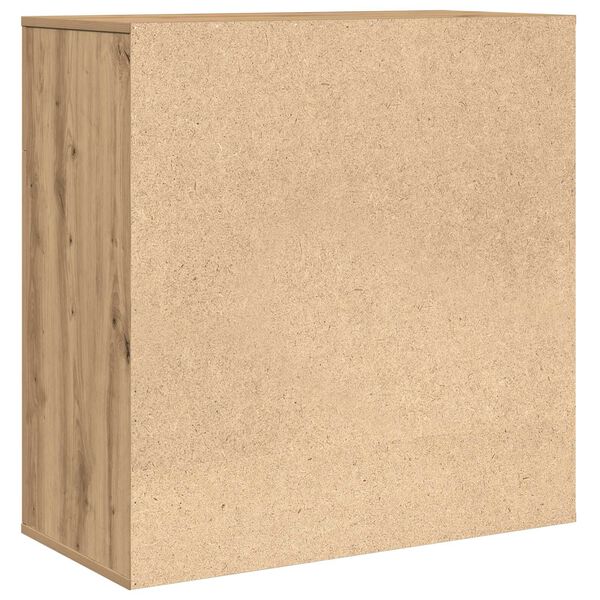 vidaXL Πλαϊνό γραφείο artisan δρυς 79 x 38 x 80 εκ Επεξεργασμένο ξύλο