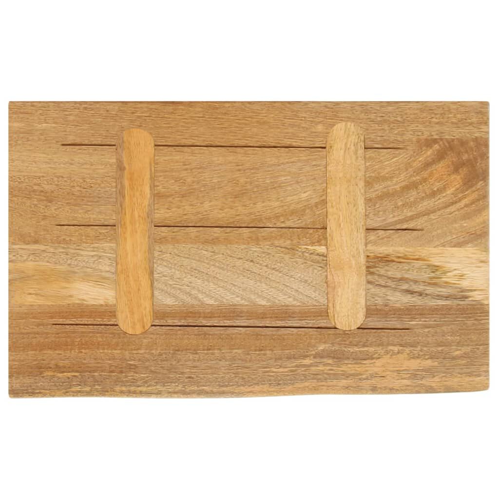 vidaXL Επιφάνεια Τραπεζιού 50x20x3,8 εκ. Live Edge Μασίφ Ξύλο Μάνγκο