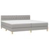 vidaXL &Kappa;&rho;&epsilon;&beta;ά&tau;&iota; Boxspring &mu;&epsilon; &Sigma;&tau;&rho;ώ&mu;&alpha; & LED &Alpha;&nu;.&Gamma;&kappa;&rho;&iota; 200x200&epsilon;&kappa;. &Upsilon;&phi;&alpha;&sigma;&mu;ά&tau;&iota;&nu;&omicron;