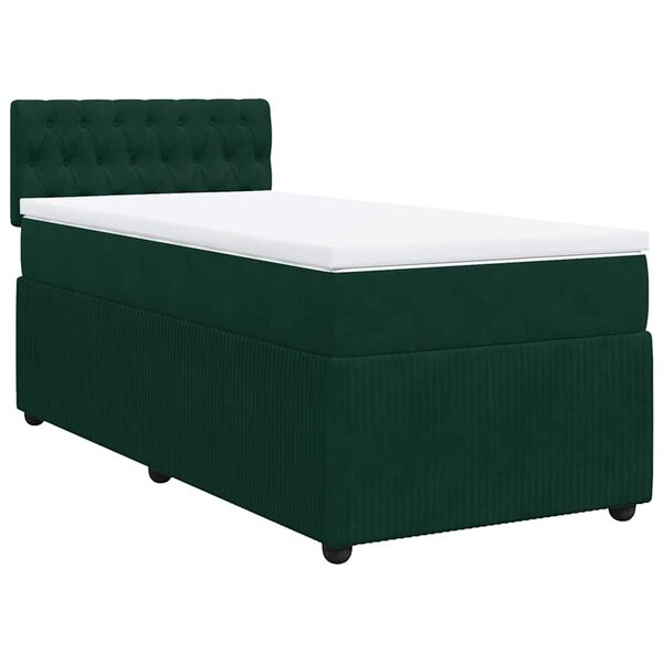 vidaXL &Kappa;&rho;&epsilon;&beta;ά&tau;&iota; Boxspring &mu;&epsilon; &Sigma;&tau;&rho;ώ&mu;&alpha; &Sigma;&kappa;&omicron;ύ&rho;&omicron; &Pi;&rho;ά&sigma;&iota;&nu;&omicron; 100x200&epsilon;&kappa;. &Beta;&epsilon;&lambda;&omicron;ύ&delta;&iota;&nu;&omicron;