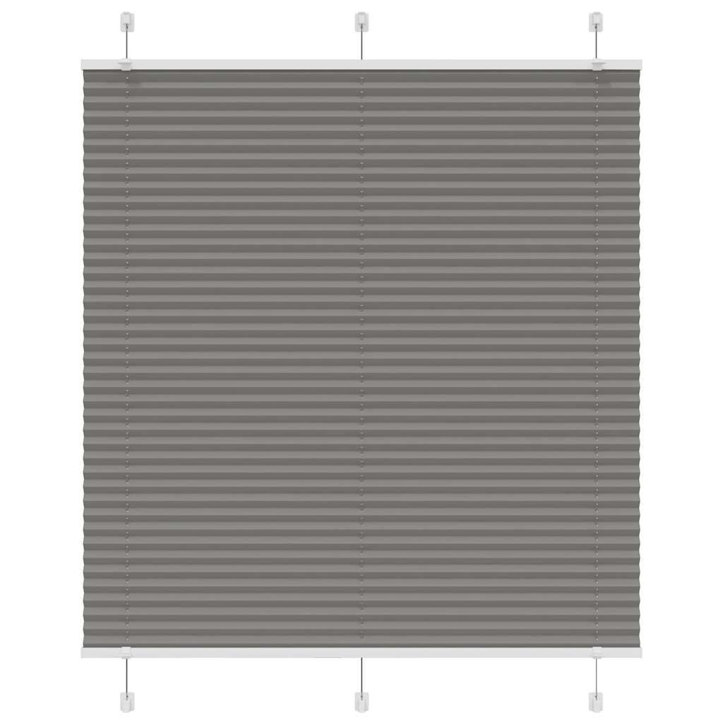 vidaXL Πλισέ περσίδα Ανθρακί 120x150 cm Πλάτος υφάσματος 119,4 cm