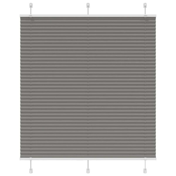 vidaXL Πλισέ περσίδα Ανθρακί 120x150 cm Πλάτος υφάσματος 119,4 cm