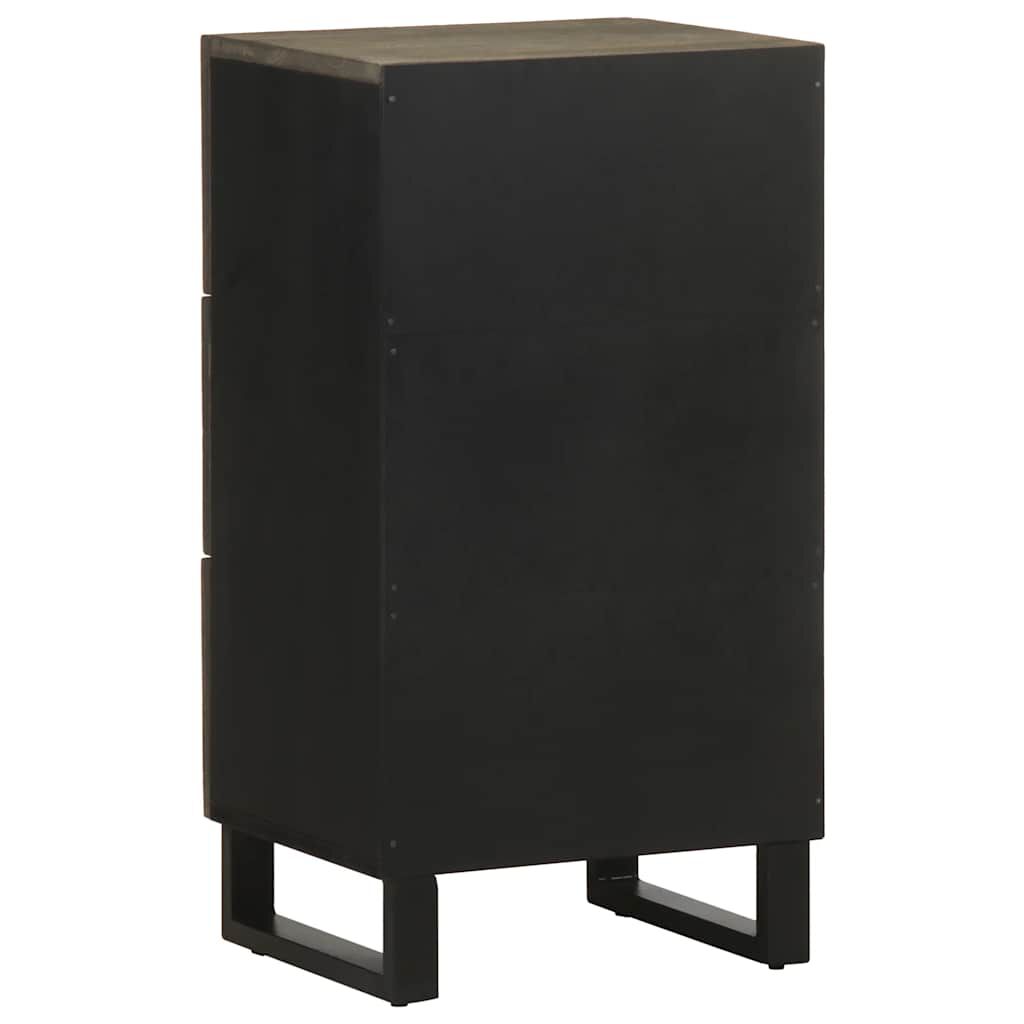 vidaXL Σκευοθήκη μαύρο 40x33x75 cm μασίφ ξύλο Μάνγκο