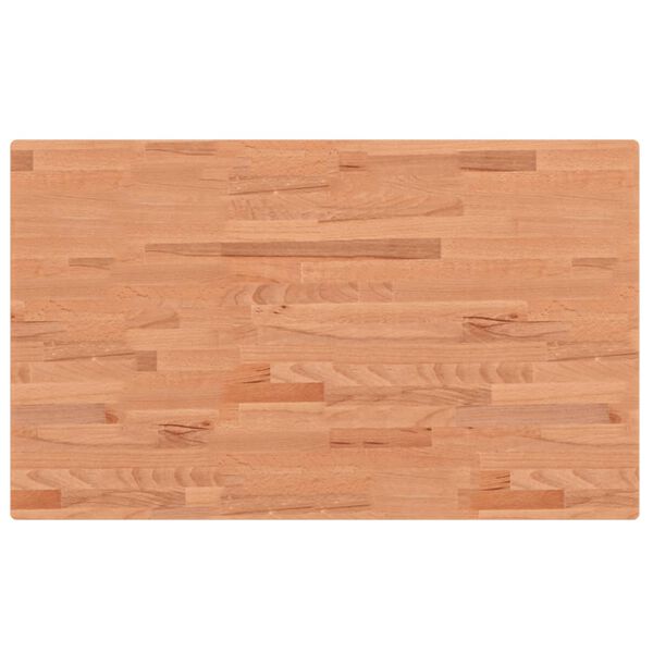 vidaXL Πάγκος Εργασίας Ορθογώνιος 100x60x81,5 εκ. από Μασίφ Ξύλο Οξιάς