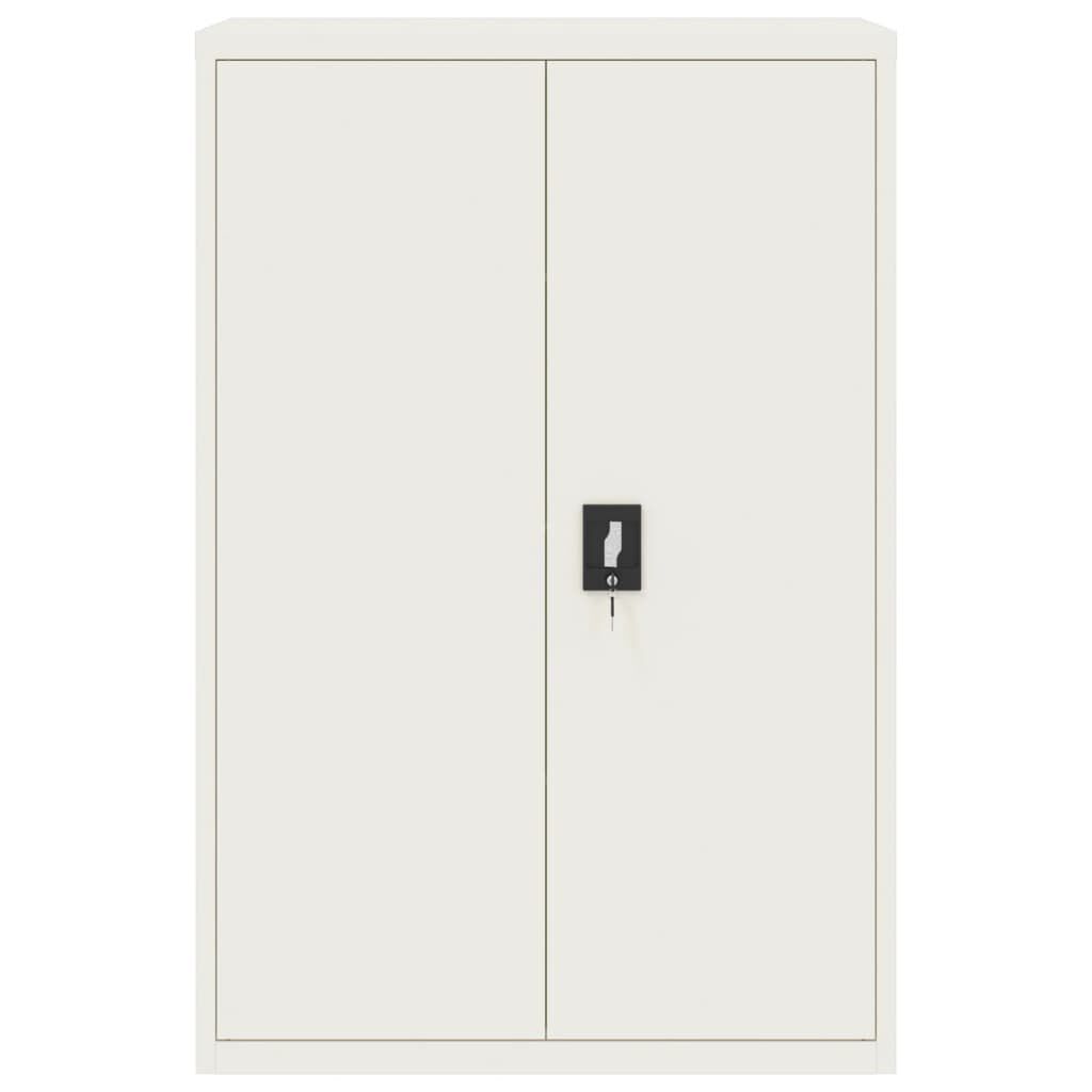 vidaXL Αρχειοθήκη Λευκή 90 x 40 x 140 εκ. Ατσάλινη
