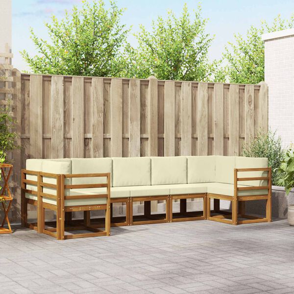 vidaXL &Sigma;&epsilon;&iota;&rho;ά &Kappa;&alpha;&nu;&alpha;&pi;έ &Epsilon;&xi;&omega;&tau;&epsilon;&rho;&iota;&kappa;&omicron;ύ &mu;&epsilon; &mu;&alpha;&xi;&iota;&lambda;ά&rho;&iota; 7 pcs &Phi;&upsilon;&sigma;&iota;&kappa;ό &kappa;&alpha;&iota; &Kappa;&rho;έ&mu;&alpha;