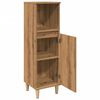 vidaXL Ντουλάπι μπάνιου Δρυς τεχνίτης 30x30x100 cm Κατασκευασμένο ξύλο