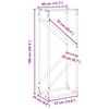 vidaXL Ράφι για καυσόξυλα Ανθρακί 40x25x100 εκ. Ατσάλι ψυχρής έλασης