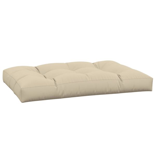 vidaXL Μαξιλάρι Παλέτας Μπεζ 120 x 80 x 12 εκ. Υφασμάτινο