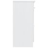 vidaXL Ντουλάπι ALTA Λευκό 77 x 35 x 73 εκ. από Μασίφ Ξύλο Πεύκου