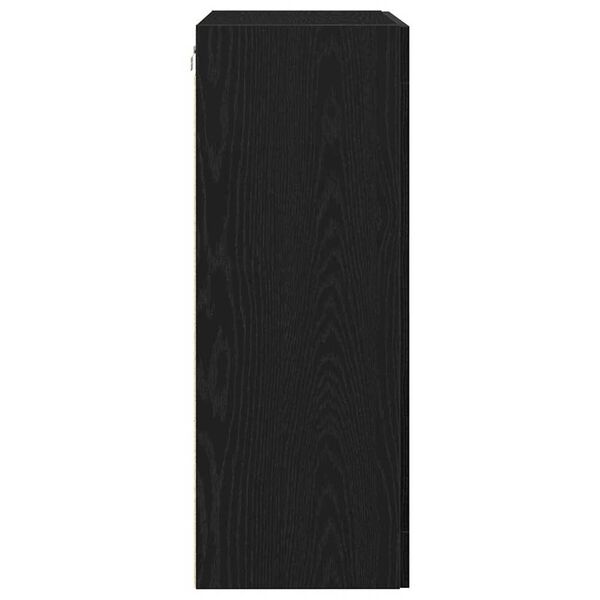vidaXL Ντουλάπα τοίχου Επιτοίχιο Μαύρη δρυς 69.5 x 34 x 90 εκ.