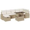 vidaXL &Sigma;&epsilon;&tau; &Kappa;&alpha;&nu;&alpha;&pi;έ &Kappa;ή&pi;&omicron;&upsilon; &mu;&epsilon; &mu;&alpha;&xi;&iota;&lambda;ά&rho;&iota; 8 pcs &Mu;&pi;&epsilon;&zeta; &Pi;&omicron;&lambda;&upsilon; &rho;ά&tau;&alpha;&nu;