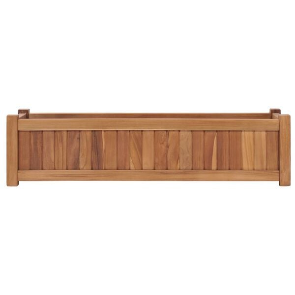 vidaXL Ζαρντινιέρα Υπερυψωμένη 100 x 30 x 25 εκ. από Μασίφ Ξύλο Teak