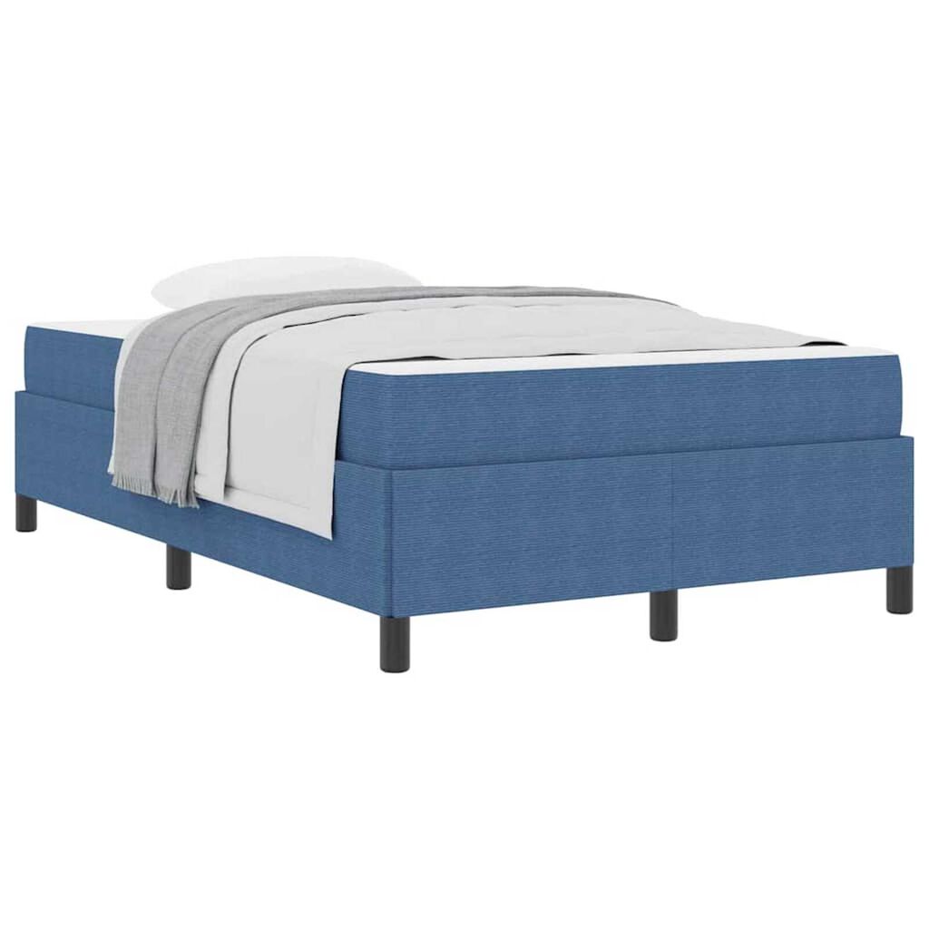 vidaXL Σκελετός Κρεβατιού Μπλε 120 x 200 cm Βελούδο