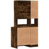 vidaXL Ντουλάπι Κουζίνας Καπνιστή Δρυς 95x50x180 εκ. Επεξεργ. Ξύλο