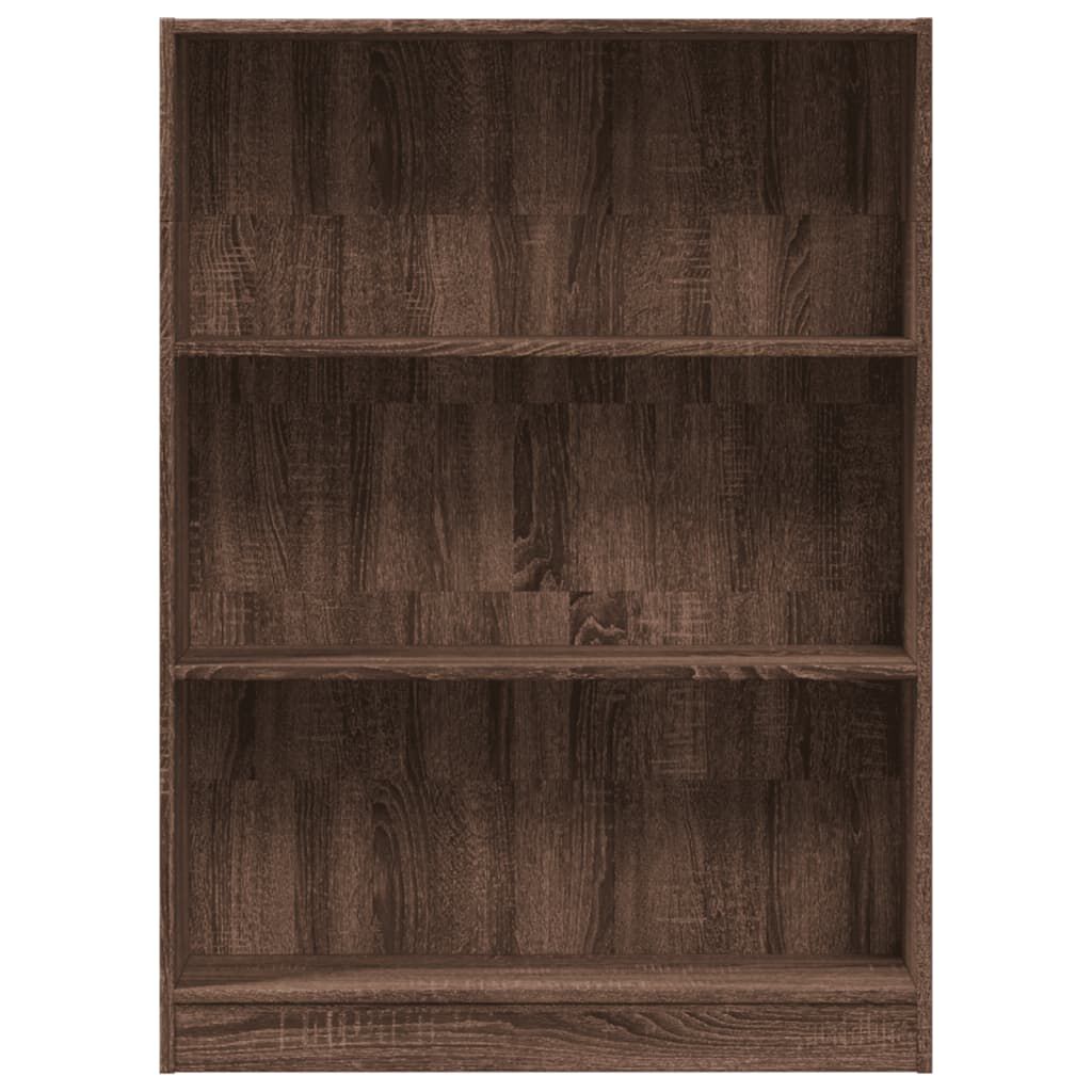 vidaXL Βιβλιοθήκη Καφέ Δρυς 80x24x109 εκ. από Επεξεργασμένο Ξύλο