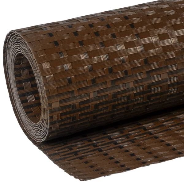 vidaXL Διαχωριστικό Βεράντας Καφέ & Μαύρο 300x100 εκ. Συνθετικό Ρατάν