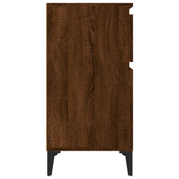 vidaXL Κομοδίνα 2 τεμ. Καφέ Δρυς 40x35x70 εκ.