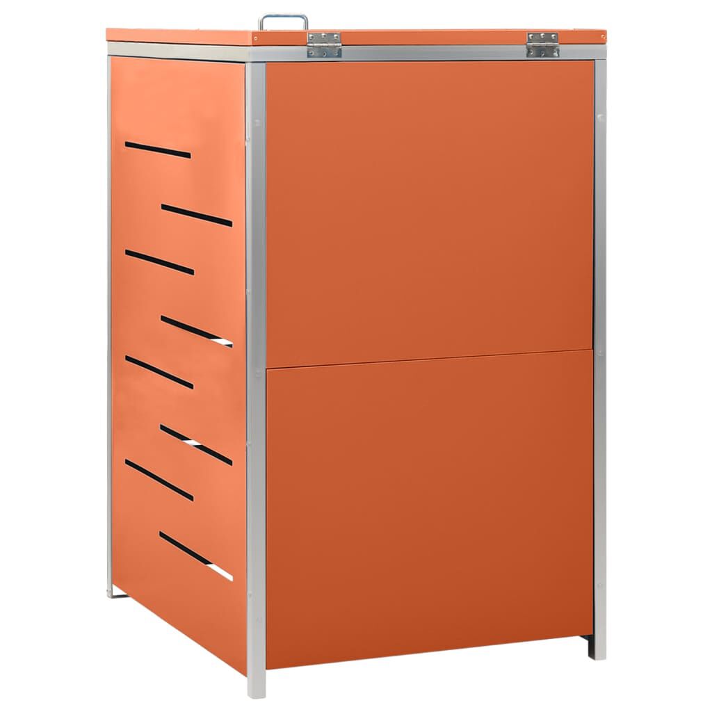 vidaXL Πλαίσιο για Κάδο Απορρ. με Ρόδες 69x77,5x112,5 εκ Αν. Ατσάλι
